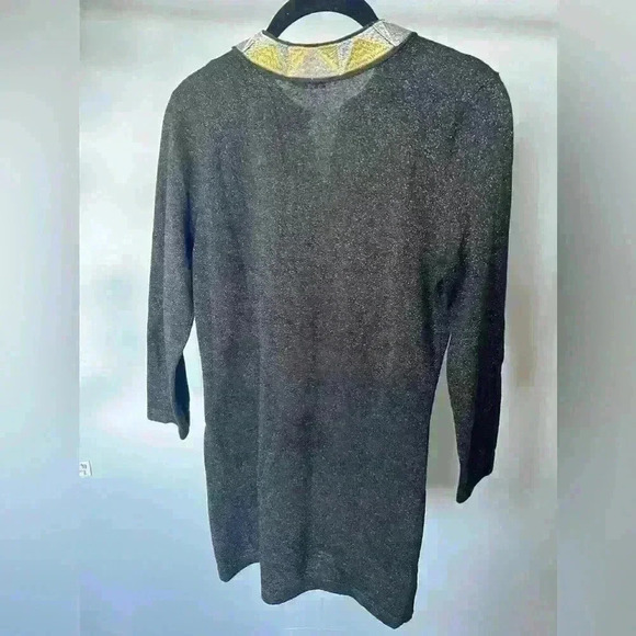 J. McLaughlin Metallic Shimmer Tunic Top - Picture 4 of 6